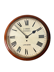 English fusee 12'' dial clock