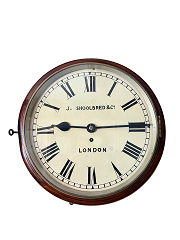 English fusee 12'' dial clock