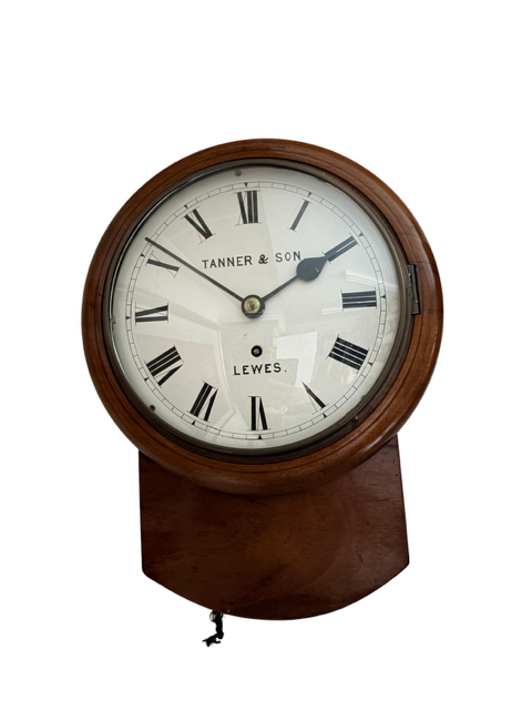 English 8'' drop dial clock