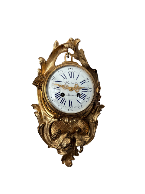 French ormolu cartel clock