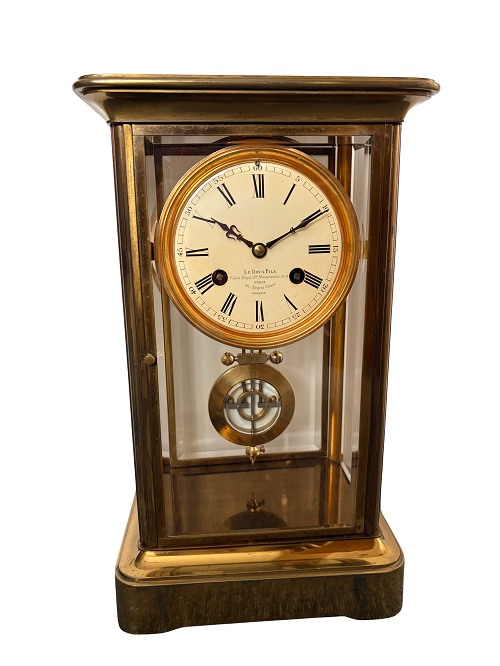 French 4-glass mantle clock