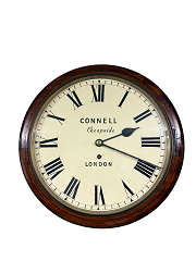 English 12'' fusee dial clock