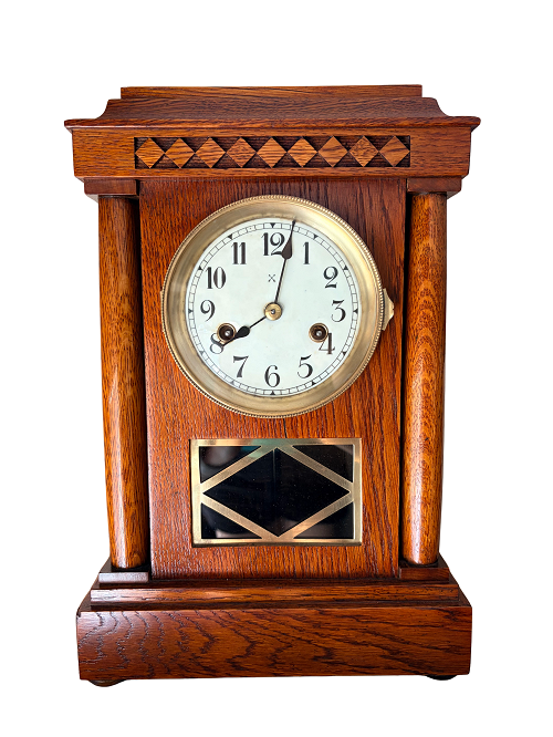 German striking mantle clock